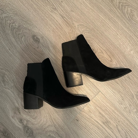 Also black suede ankle booties - Picture 2 of 8